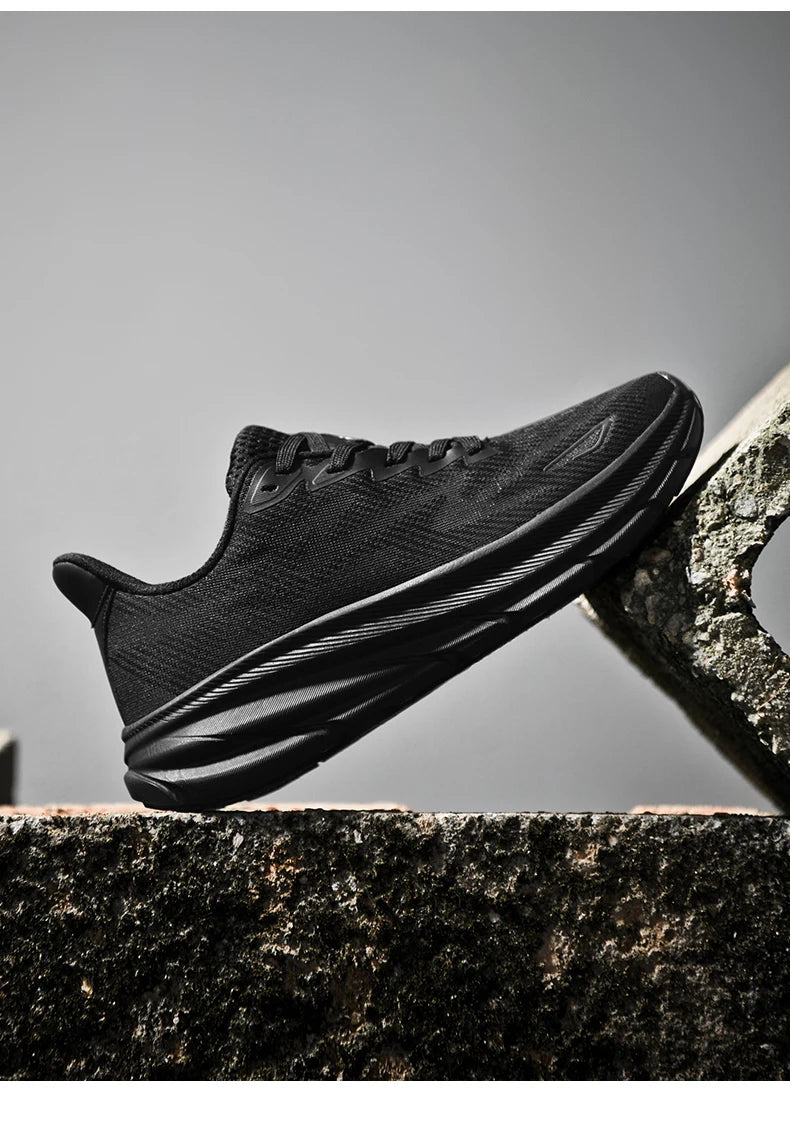 RBB Luxury Men’s Running Shoes – Breathable Mesh Cushioned Sneakers for Couples, Off-Road & Road Running Trainers