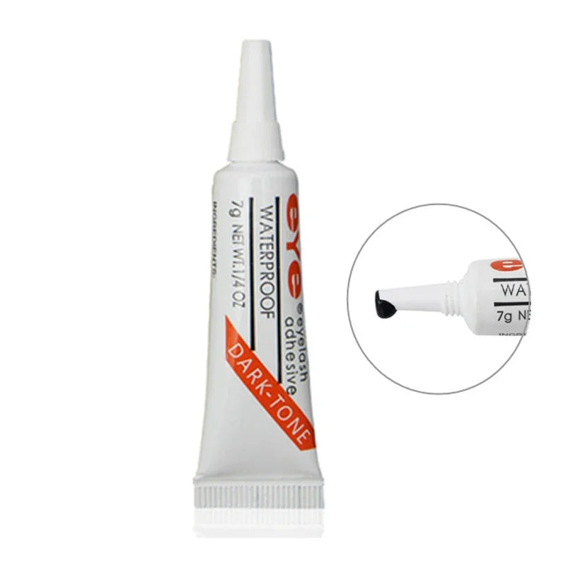 7g Waterproof Eyelash Glue – Strong Hold Lash Adhesive in Dark or Clear