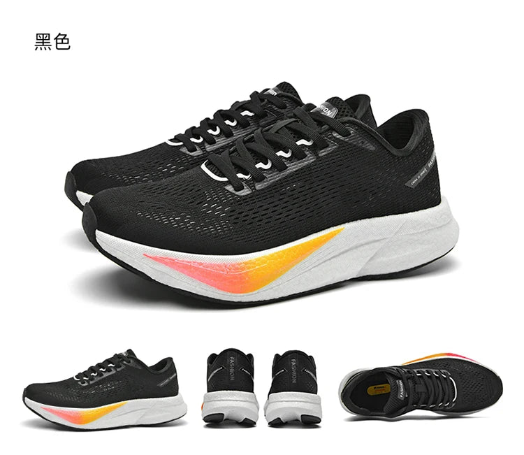 Men’s Race Training Sneakers – Carbon Plate, Pivot Support & Shock Absorption