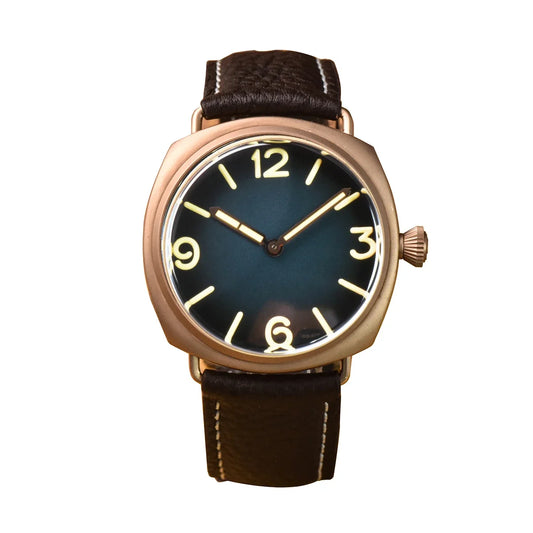 RBB Solid Bronze Men's Quartz Watch – Ronda 502 Movement, Sapphire Crystal, 20ATM Waterproof, Minimalist 2-Hand Design