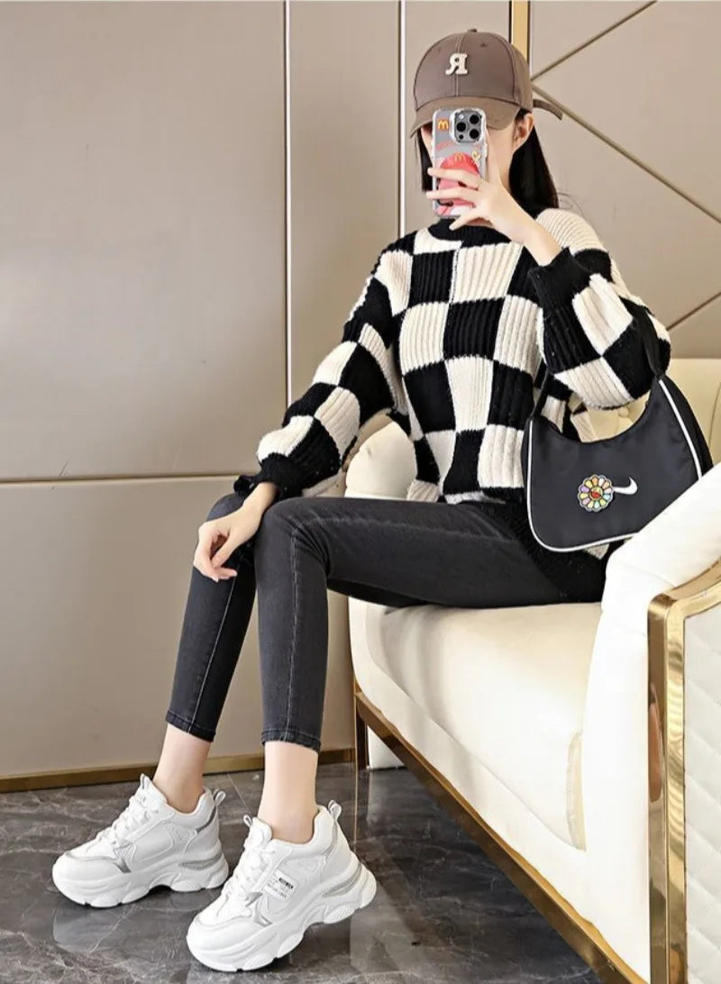 Women’s White Sport Sneakers – Thick Sole, Ultra-Light Platform, Casual & Running Shoes (Spring/Autumn 2025)