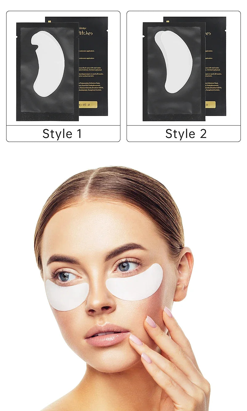 50 Pairs Under Eye Gel Pads for Eyelash Extensions