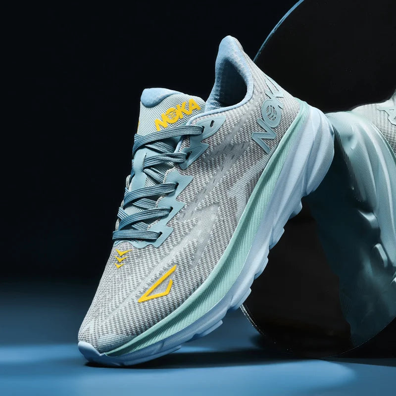 Men’s Trendy Sports Shoes – Fashion Comfort in Blue, Orange & Black