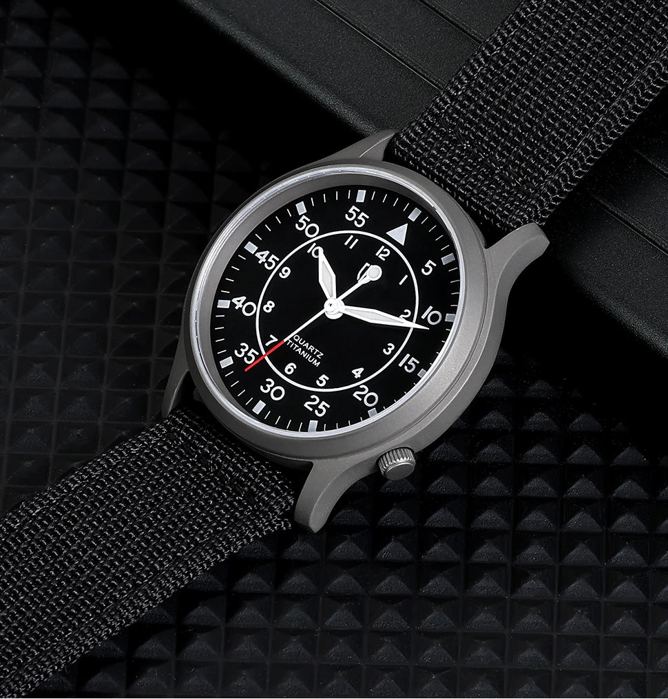 RBB Titanium Ultra-Thin Quartz Watch – VH31, Sapphire, 5ATM, Luminous