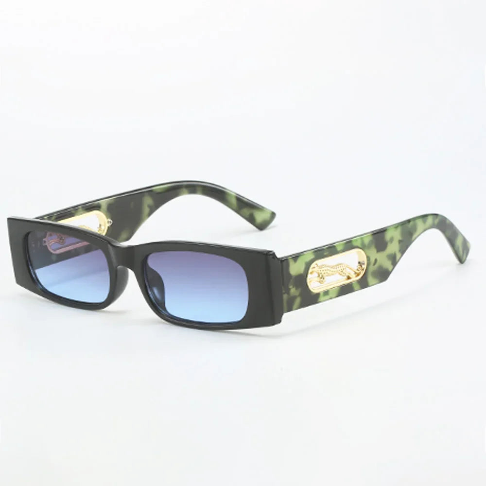 RBB Unisex Vintage Square Fashion Sunglasses – Large Black Lens UV400 Eyewear