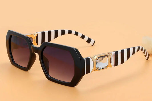 RBB Luxury Oversized Diamond Sunglasses – UV400 Vintage Rectangle Eyewear for Women