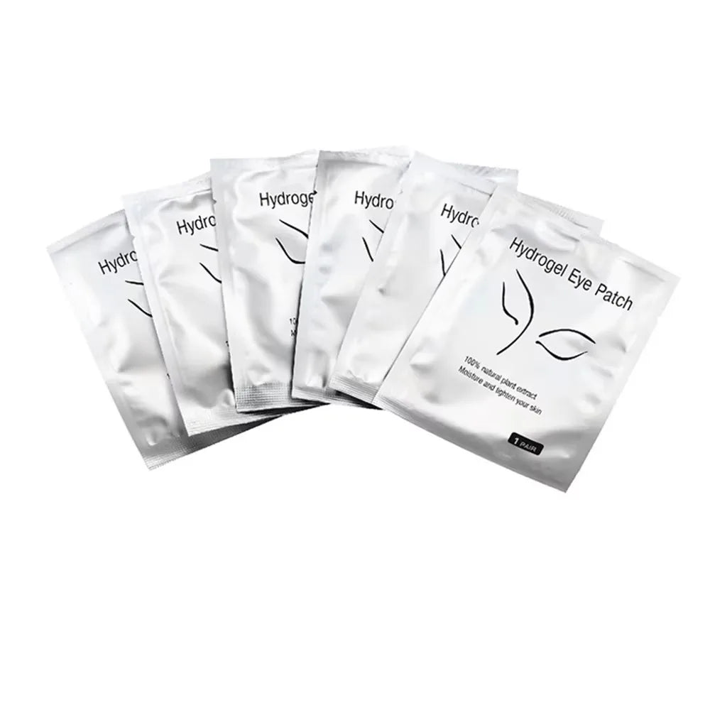 100 Pairs Under Eye Gel Patches for Eyelash Extensions – Lint-Free, Adhesive Lash Extension Supplies