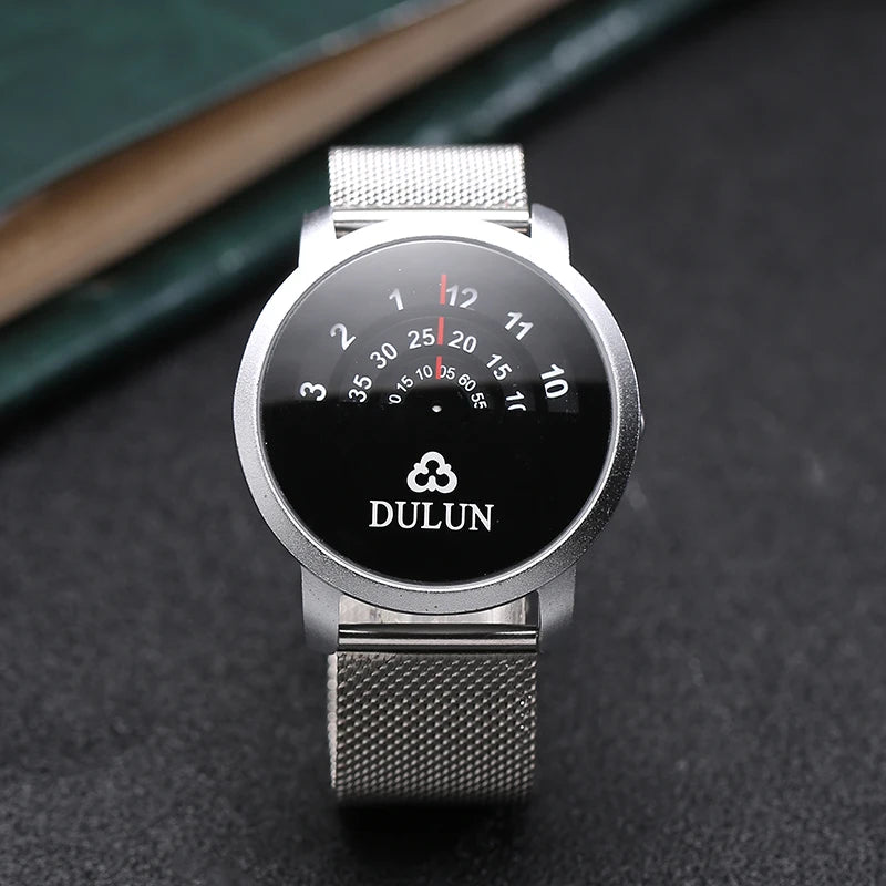 RBB Minimalist Unisex Quartz Watch – Black & White Dial, Couple Design