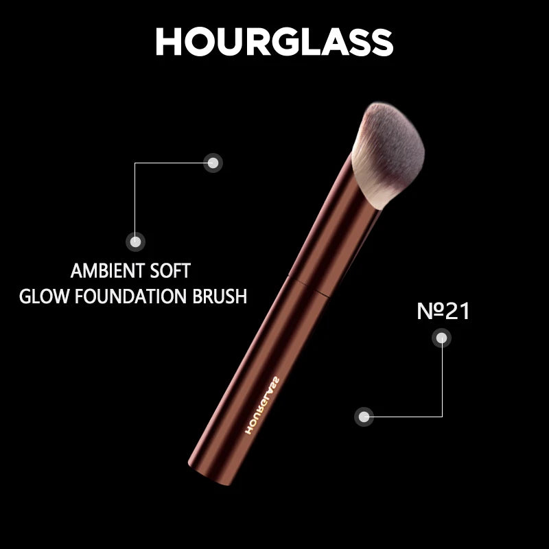 No.21 Ambient Soft Glow Foundation Brush – Soft Fiber Face Brush with Stylish Handle