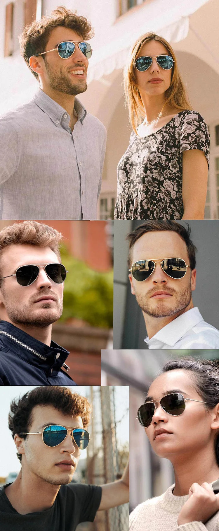 RBB USA Military-Style Pilot Sunglasses | Luxury Glass Lens Retro Titanium Eyewear