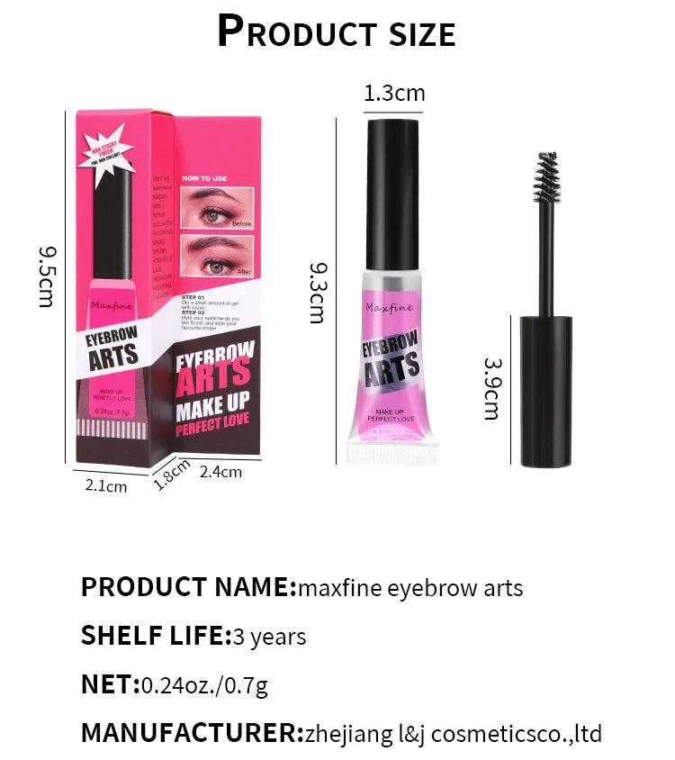 Transparent Eyebrow Gel – Waterproof & Long-Lasting Hold