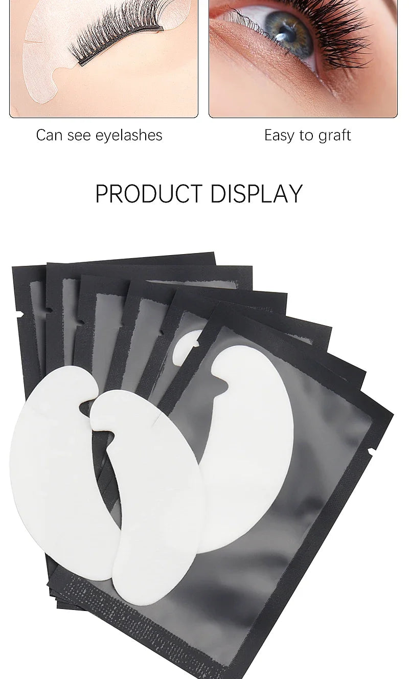 50 Pairs Under Eye Gel Pads for Eyelash Extensions