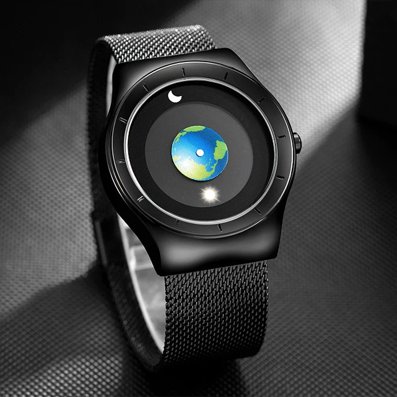 RBB Minimalist Unisex Quartz Watch – Simple Style Unique Dial for Men & Women Couples