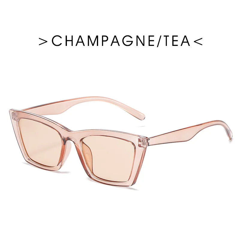 RBB Vintage Cat Eye Sunglasses – Retro Small Square Frame for Women