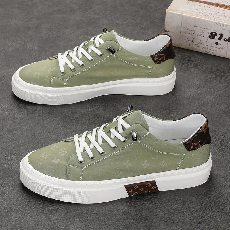 RBB Trendy Men's Canvas Shoes – Summer Lace-Up Breathable Casual Sneakers