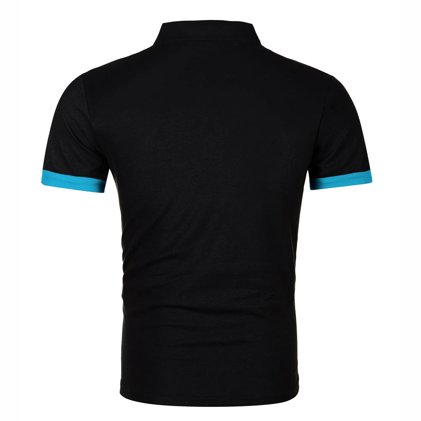 RBB Men’s Short Sleeve Color Matching Fashion Lapel Shirt – Stylish Casual Summer Top