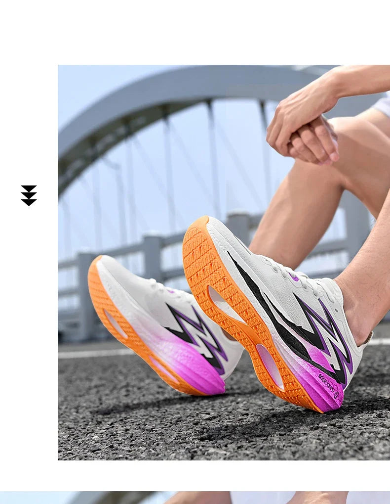 RBB Men’s & Women’s Carbon Plate Trainers – Breathable Shock-Absorbing Running & Tennis Sneakers