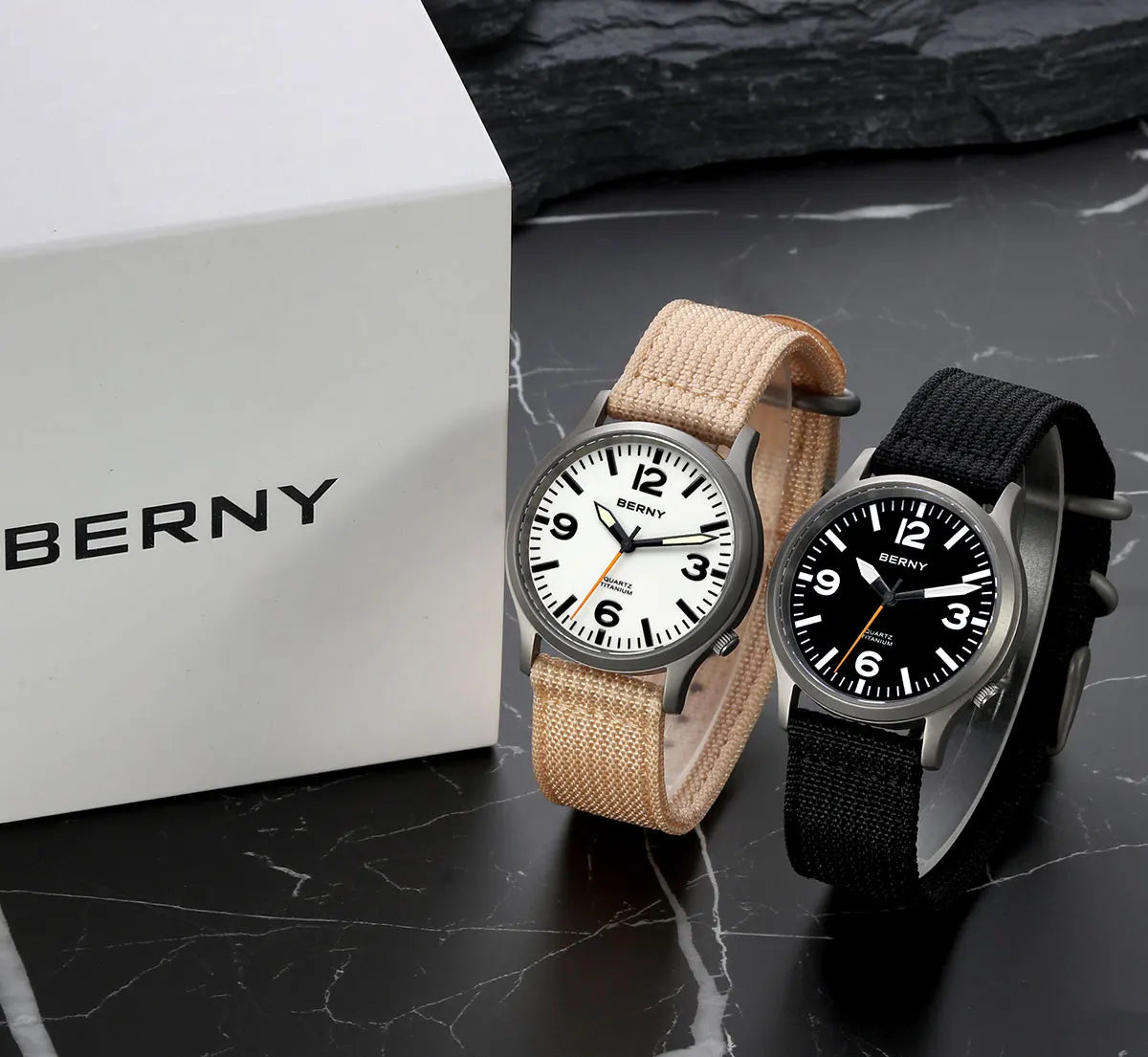 RBB Titanium Men’s Outdoor Sports Quartz Watch – Super Luminous Dial, Sapphire Crystal, Lightweight, 5ATM Waterproof