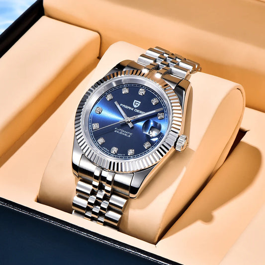 RBB DESIGN PD-1645 V3 Men’s Automatic Mechanical Watch – 42MM Sapphire Glass Stainless Steel Business Timepiece