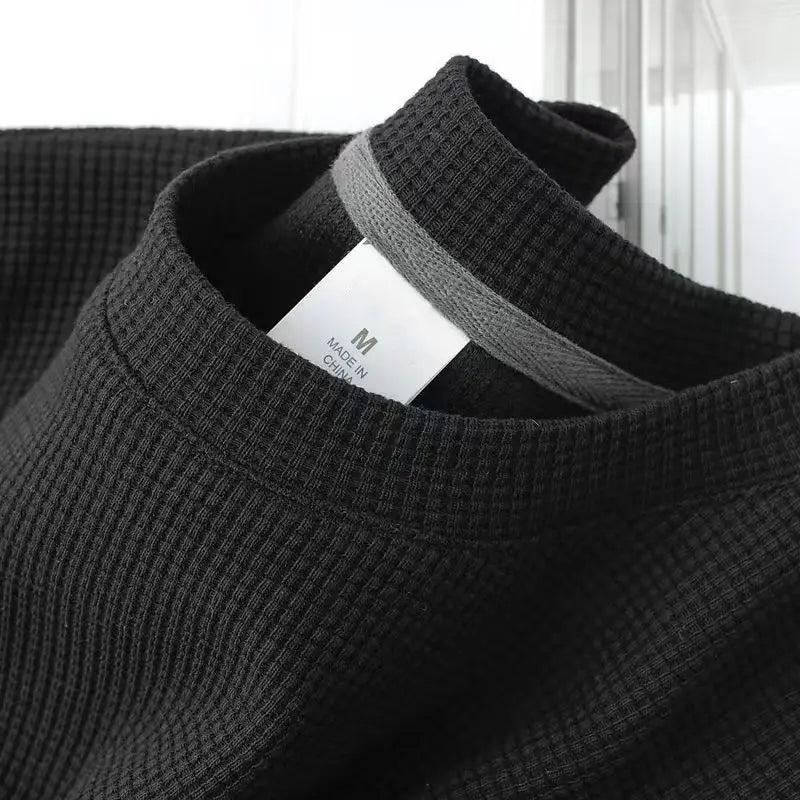 RBB Unisex Waffle Knit Summer T-Shirt – Lightweight & Loose Fit