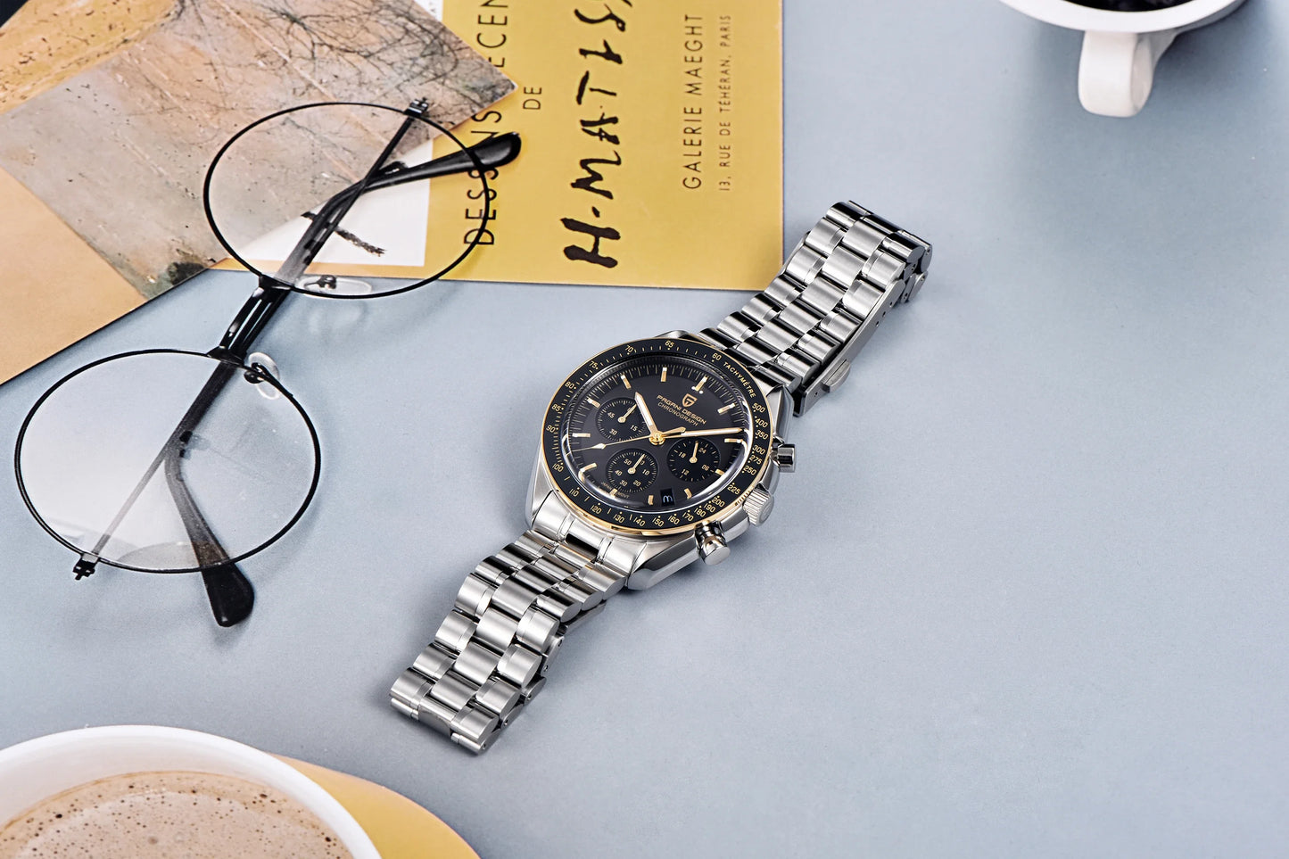 RBB DESIGN Moon Men's Luxury Quartz Watch – 2025 Gold Edition