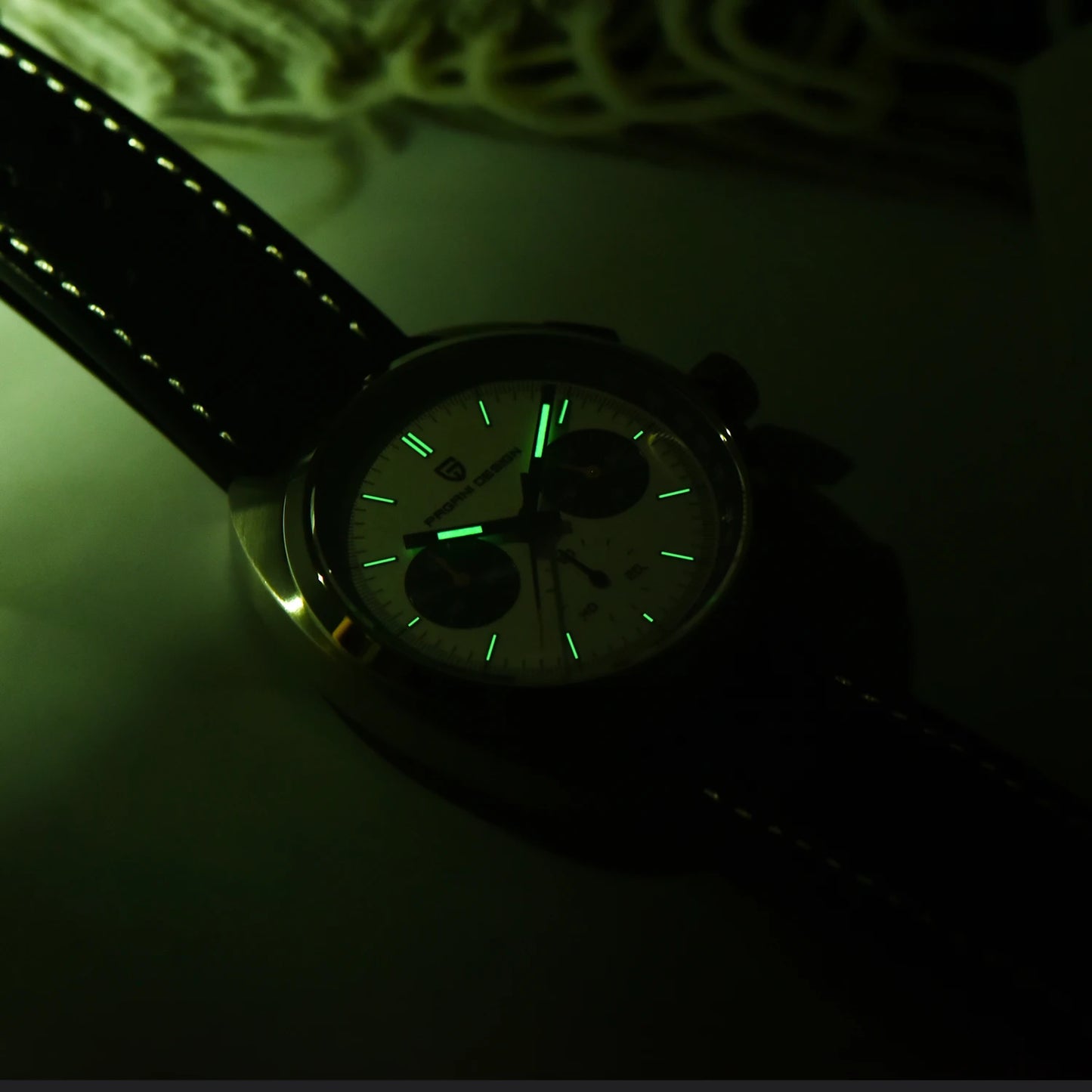 RBB DESIGN 2025 Retro Luxury Chronograph Men's Quartz Watch – VK63 Leather Sport Timepiece