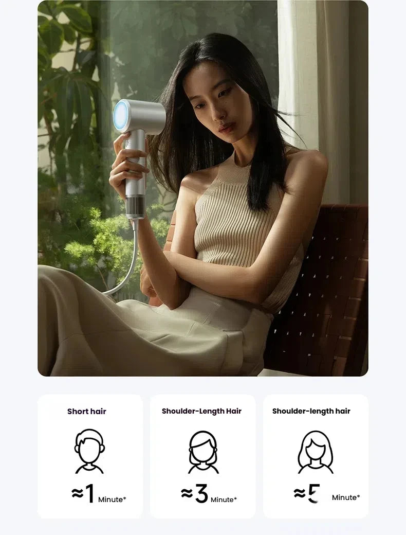 H501 High-Speed Ionic Hair Dryer – 110,000 RPM, EU Plug (220V)