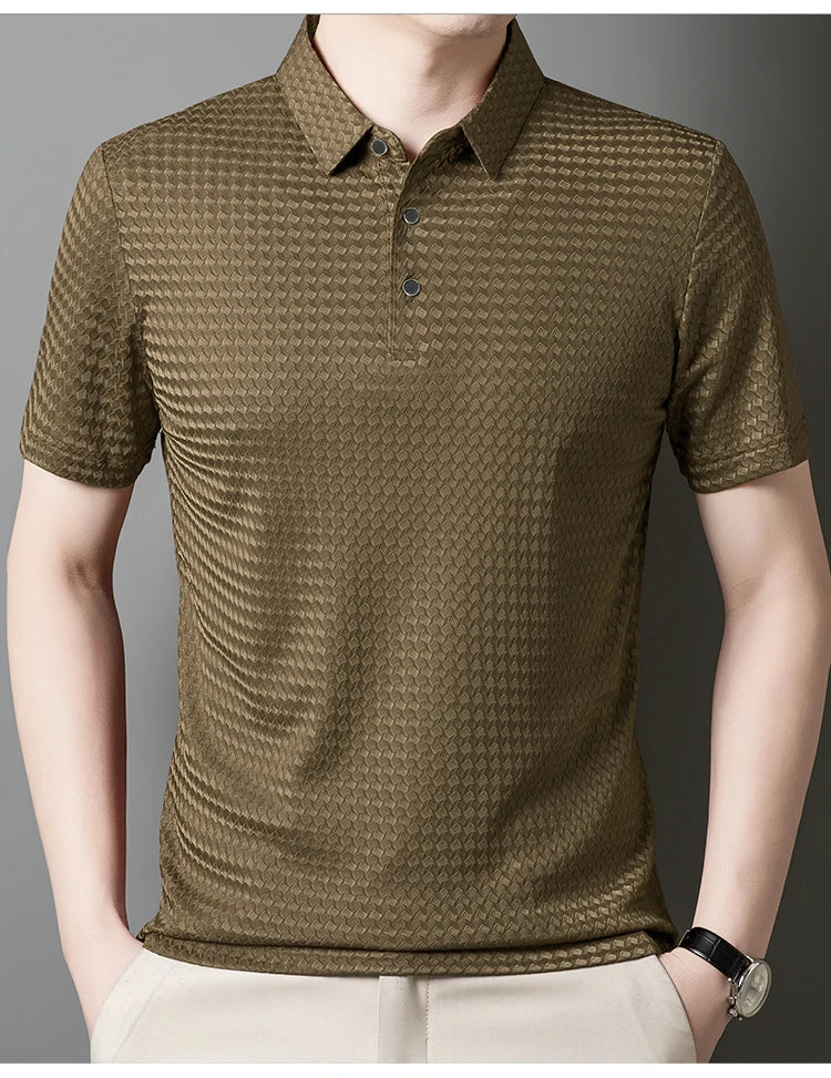 RBB Men’s Plus Size Breathable Polo Shirt – Cool Business Casual Summer Top