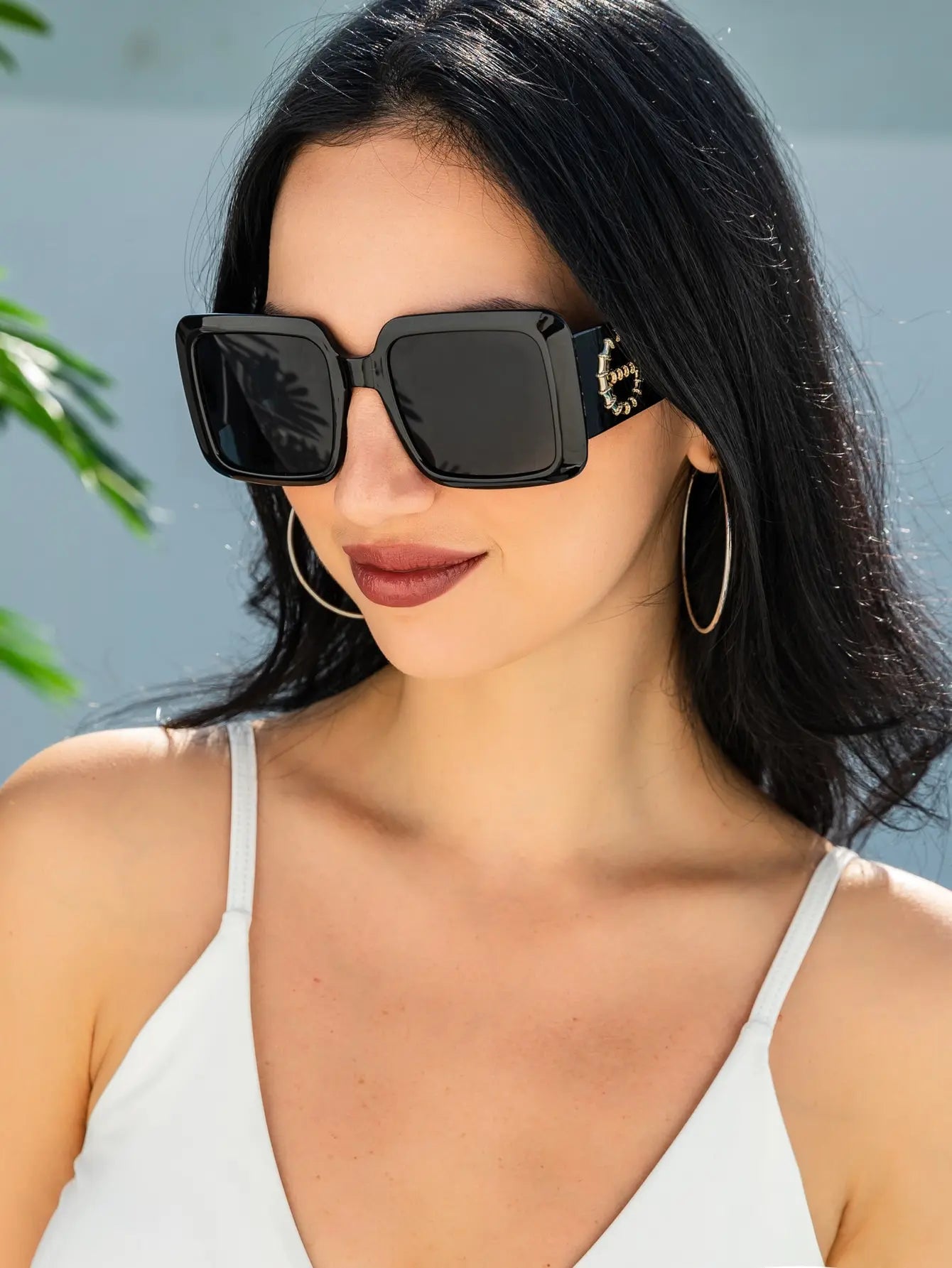 RBB Unisex Square Frame Fashion Sunglasses – Vintage Wide-Leg Design, UV400 Eyewear