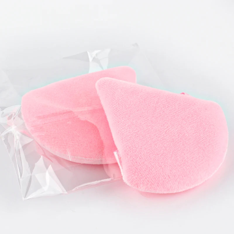 1/2/3/6Pcs Triangle Velvet Powder Puff – Reusable & Washable Makeup Sponges for Face & Eye