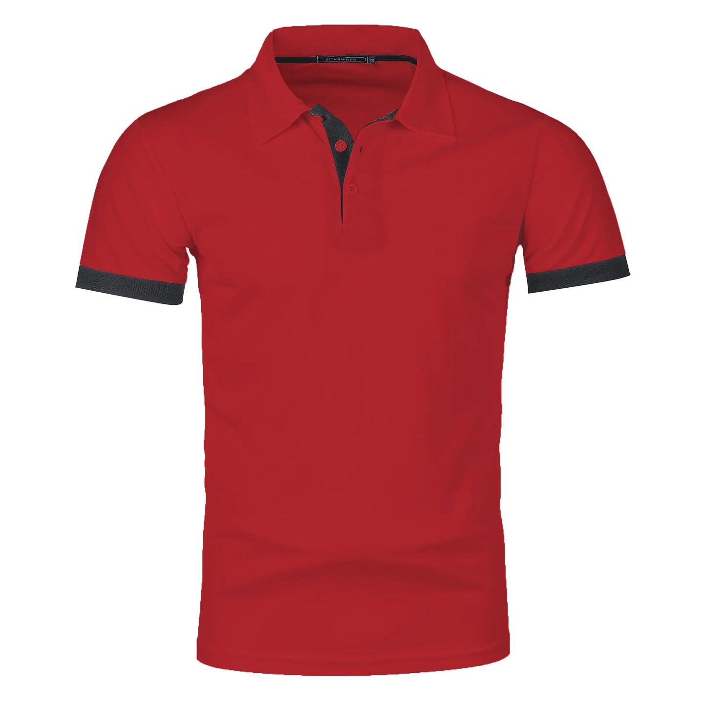 RBB Men’s Short Sleeve Color Matching Fashion Lapel Shirt – Stylish Casual Summer Top