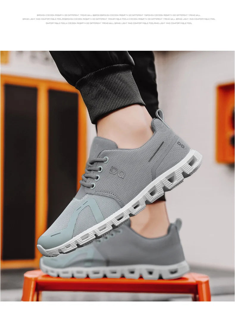 RBB 2019 Summer Men’s Casual Sports Shoes – Breathable Mesh, Low-Cut, EVA Sole, Hollow Design