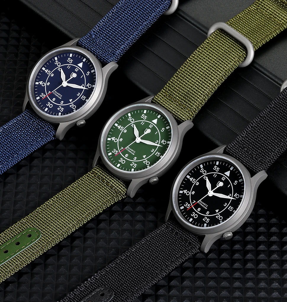 RBB Titanium Ultra-Thin Quartz Watch – VH31, Sapphire, 5ATM, Luminous