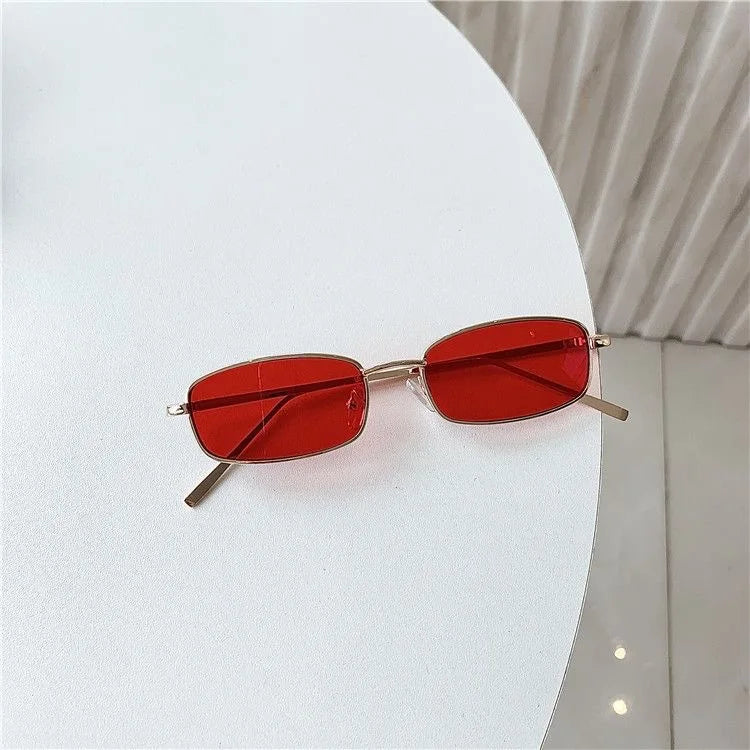 RBB Small Frame Rectangle Sunglasses – Classic Vintage UV400 for Women & Men