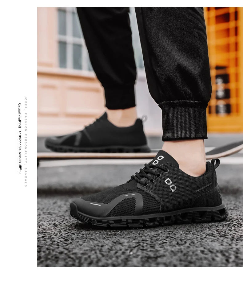 RBB 2019 Summer Men’s Casual Sports Shoes – Breathable Mesh, Low-Cut, EVA Sole, Hollow Design