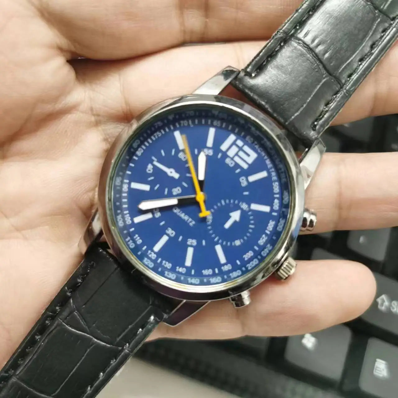 RBB Men’s Business Quartz Watch – High-Quality Leather Belt, Retro Classic Design, Waterproof