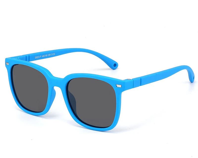 RBB Kids’ Flexible Polarized Sunglasses – UV400 TR90 Square Eyewear
