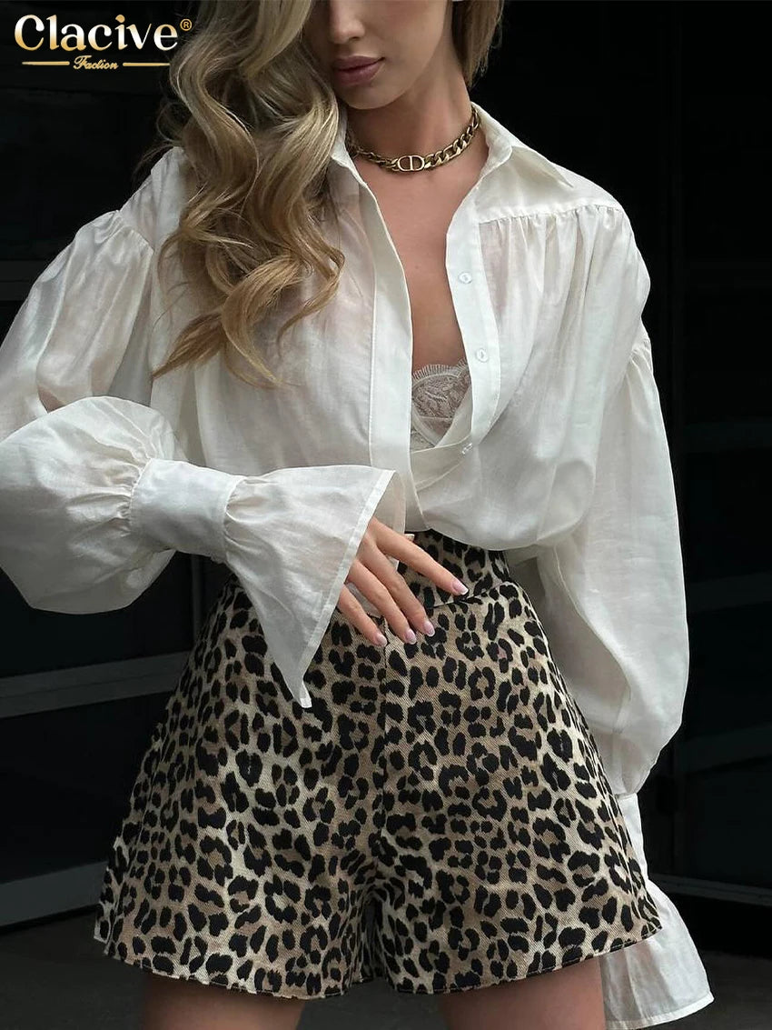 RBB Women's Elegant Pink Office Blouse – Long Sleeve Lapel Classic Shirt Top