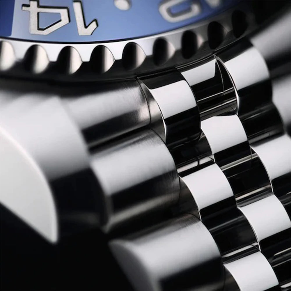 RBB DESIGN V3 Men's GMT Automatic Watch – 40MM Luxury Sapphire Mechanical Stainless Steel Waterproof Timepiece