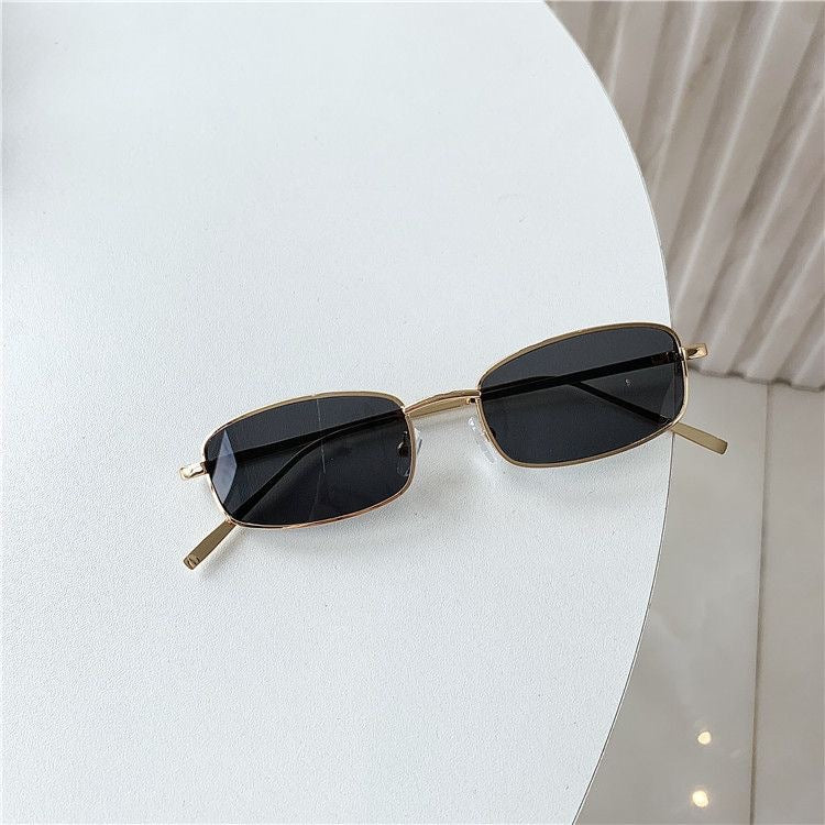 RBB Small Frame Rectangle Sunglasses – Classic Vintage UV400 for Women & Men