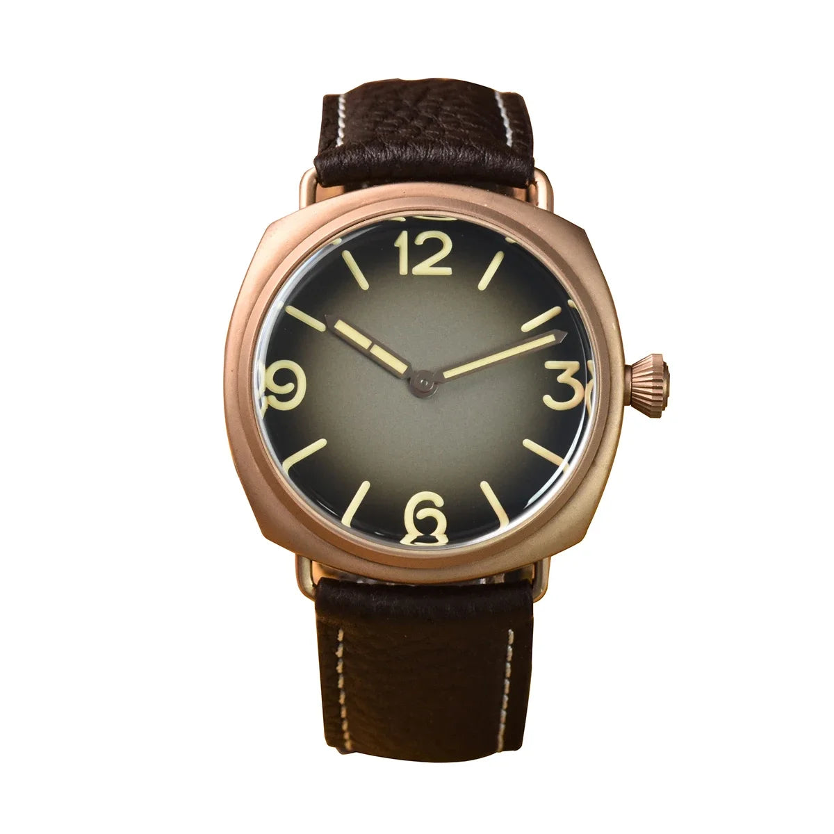 RBB Solid Bronze Men's Quartz Watch – Ronda 502 Movement, Sapphire Crystal, 20ATM Waterproof, Minimalist 2-Hand Design