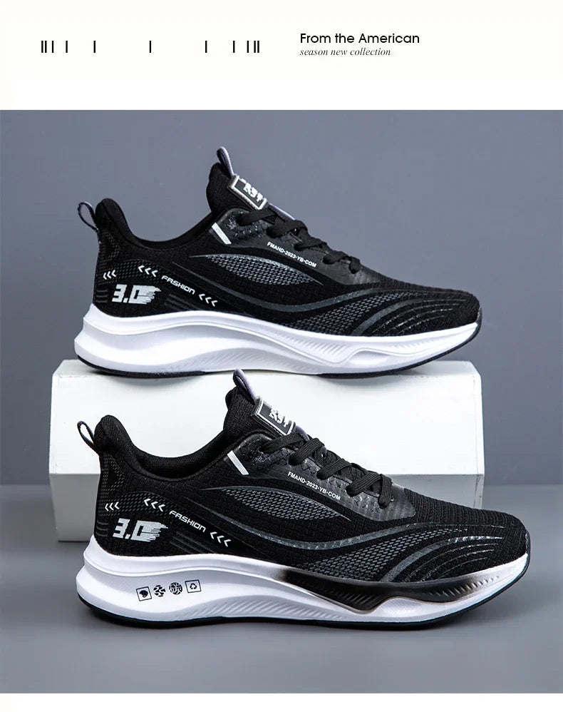 Men's Lightweight Running Shoes – Quick-Dry, Shock-Absorbing Marathon Sneakers (2025)