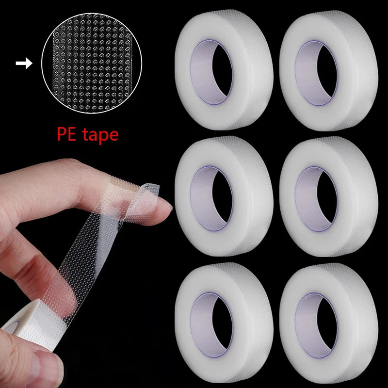 1/3/5 Rolls Eyelash Extension PE Adhesive Tape – Under Eye Pads for Lash Lifting & Grafting