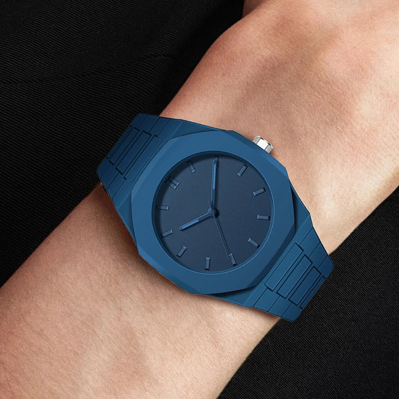 RBB Unisex Casual Quartz Watch – Simple Waterproof Design, Silicone Strap