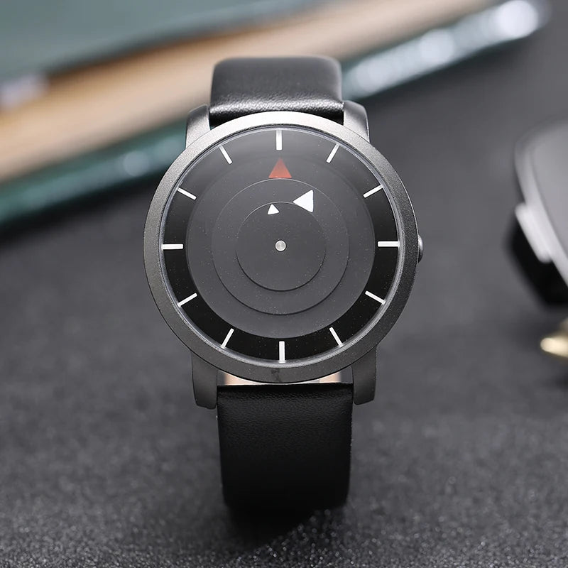 RBB Minimalist Unisex Quartz Watch – Conceptual Dial & Simple Design for Men & Women