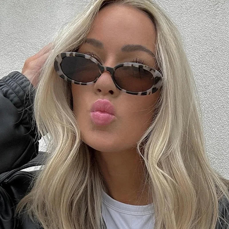 RBB Elliptical Retro Sunglasses – Small Frame UV400 Eyewear for Women & Men | 2025 Trend